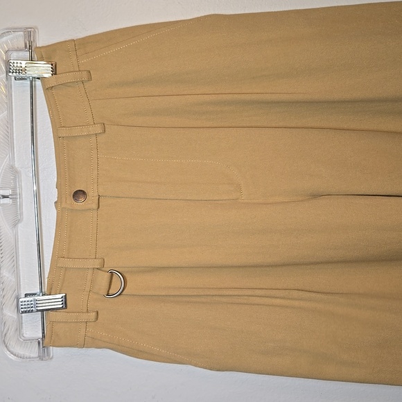 Anthropologie Avec Les Filles Pleated Wideleg Cargo Trousers Khaki NWOT - Picture 6 of 13